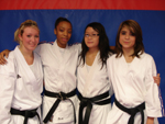 Josephine Fliou, Claudia Nebon, Anne NGuyen, Laura Gautier - coupe de France de karat contact des 07 et 08/11/2009